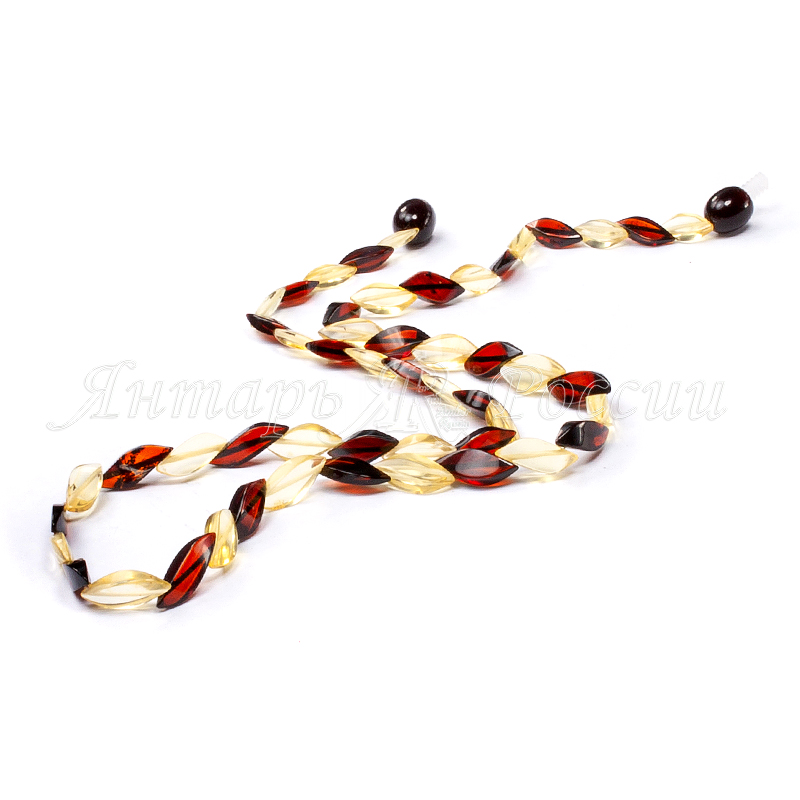 Бусы янтарь